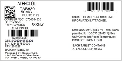 Label (65862 169 99 Atenolol 50mg 67046 843 30)